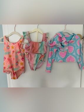 Primark Toddlwe Girls Swim Set - Pink & Teal Mix size 3T
